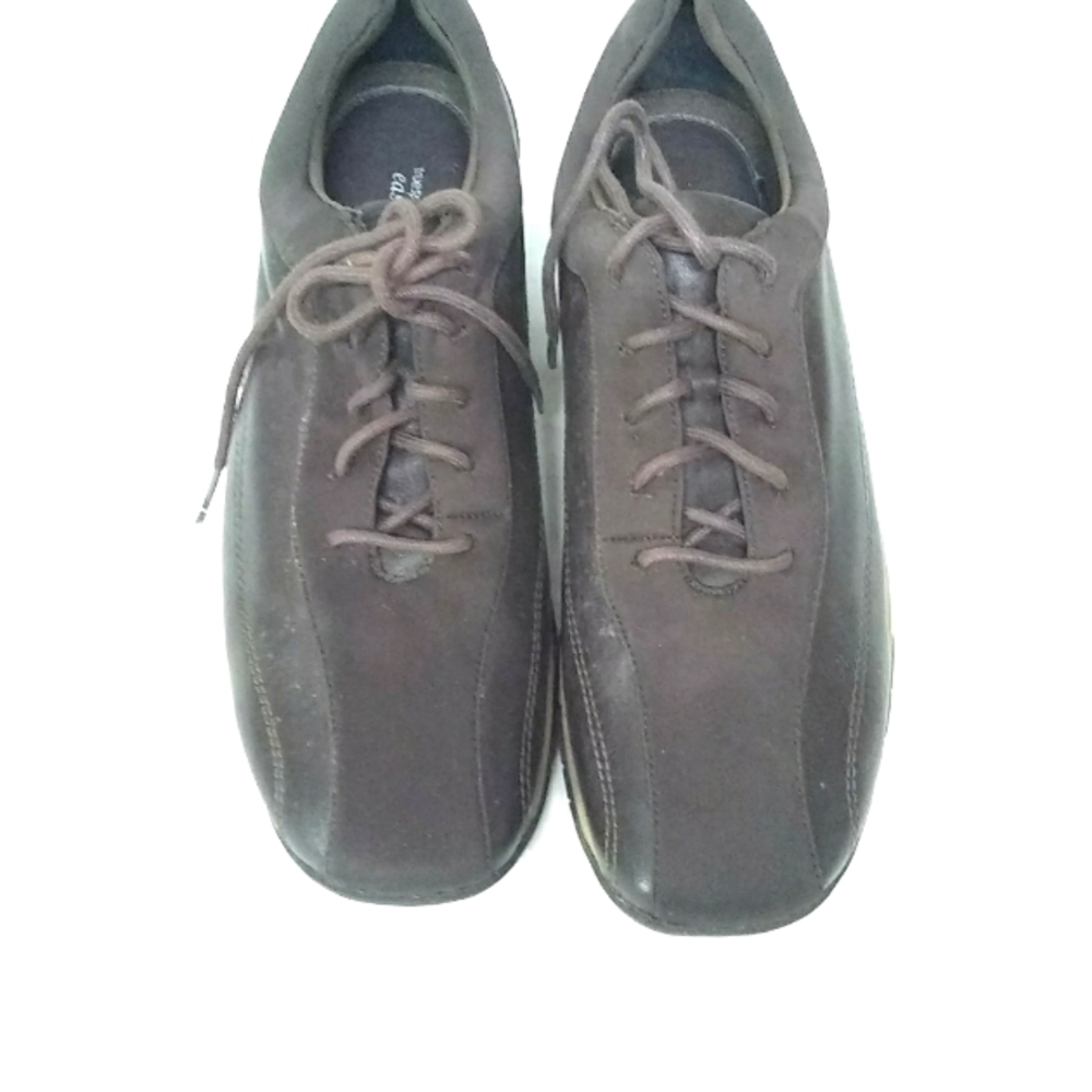 Easy Spirit Women's Brown Leather Textile "ORQUIDEA" Walking Shoes Size …